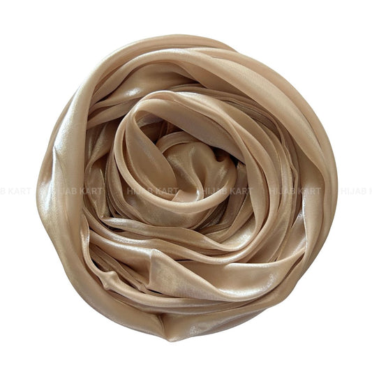 Champagne Gold- 3D Organza Hijab