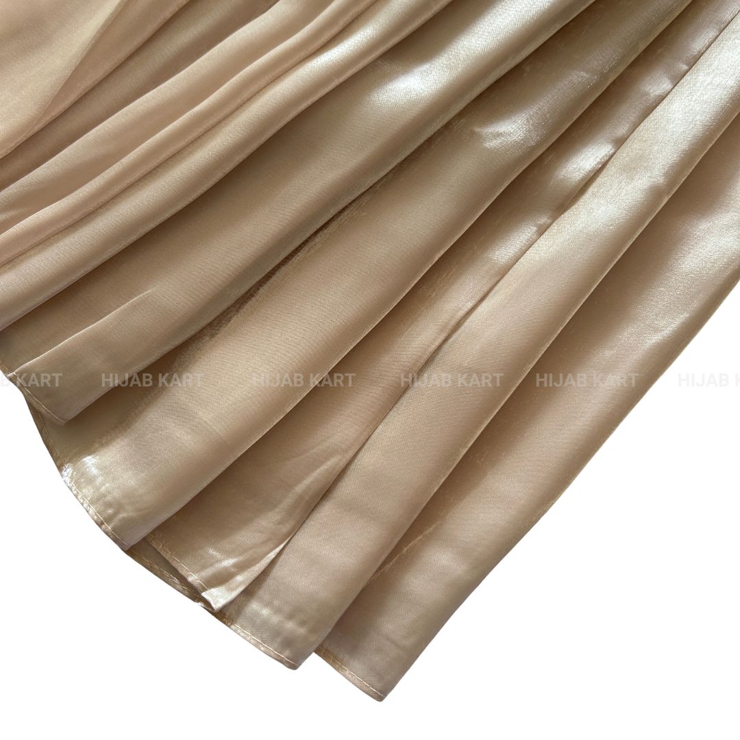 Champagne Gold- 3D Organza Hijab
