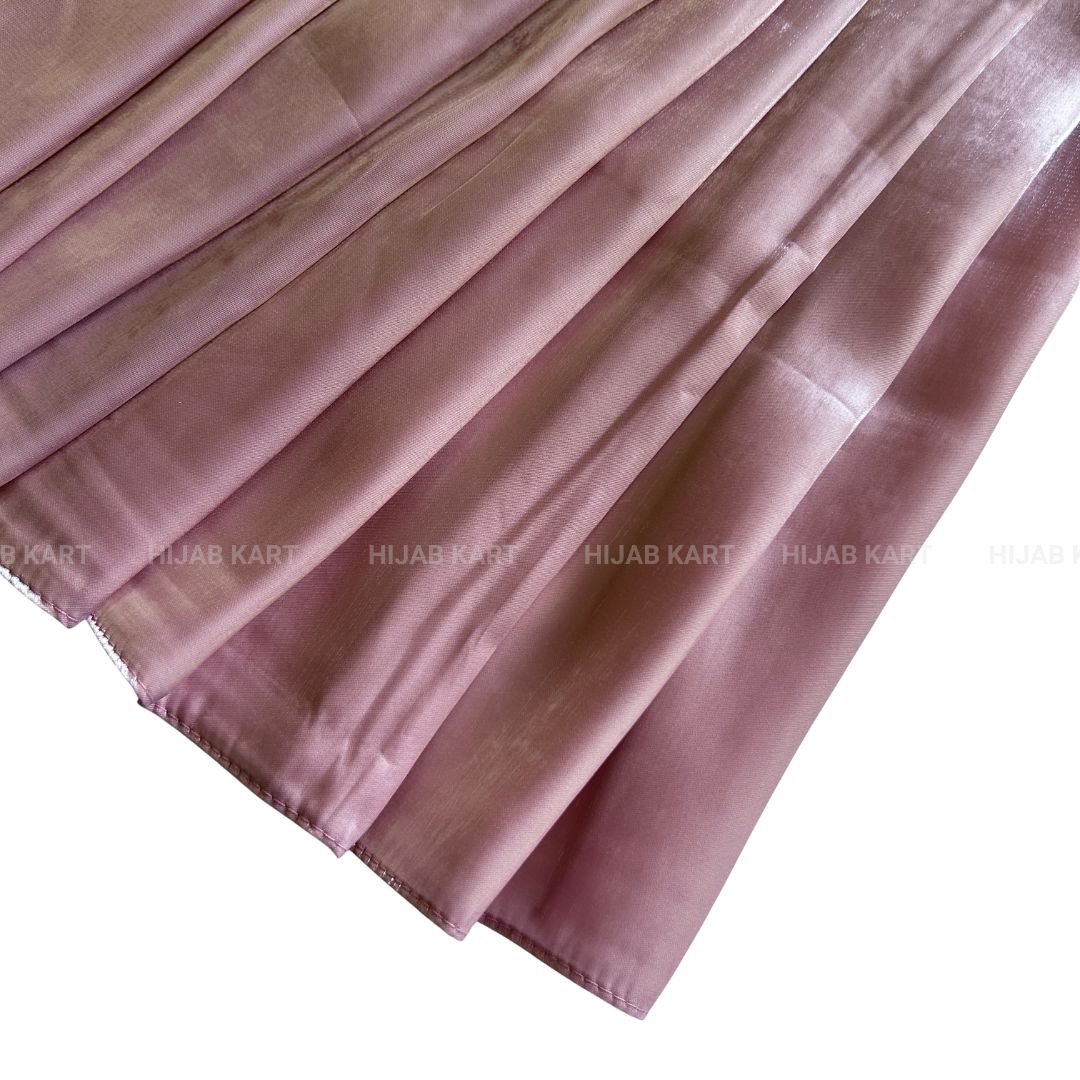 Dusty Rose Pink- 3D Organza Hijab