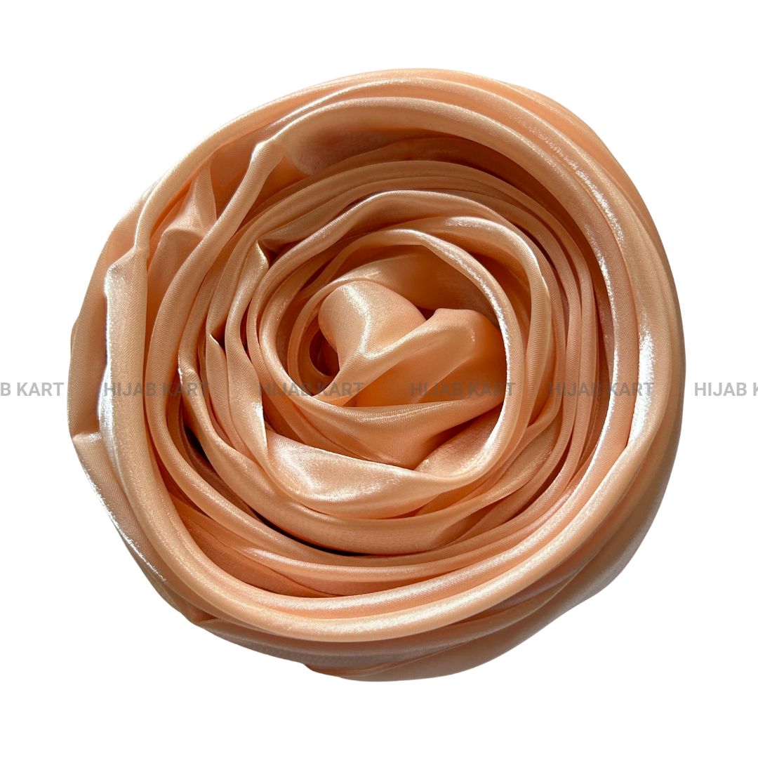 Pastel Orange- 3D Organza Hijab