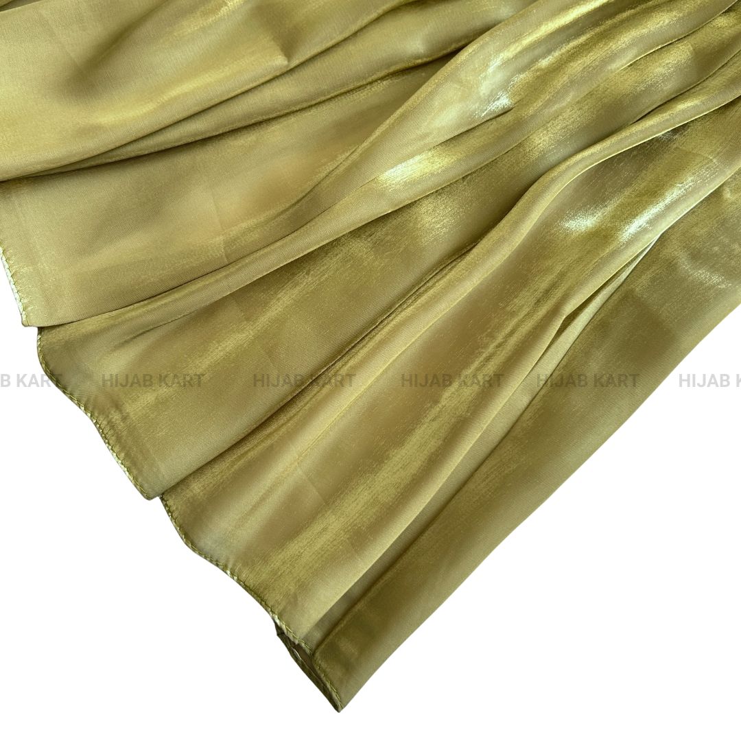 Olive Green- 3D Organza Hijab