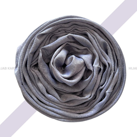 Bluish Grey- Velvet Satin Hijab