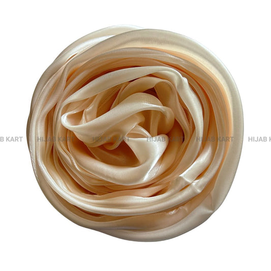 Blanched Almond- 3D Organza Hijab