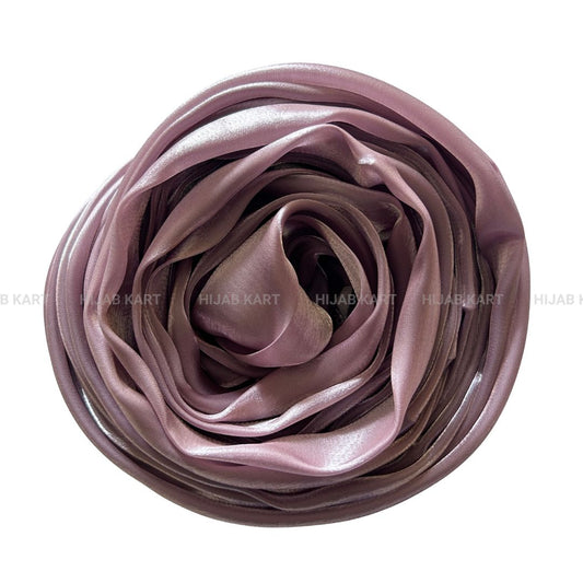 Mauve Pink- 3D Organza Hijab
