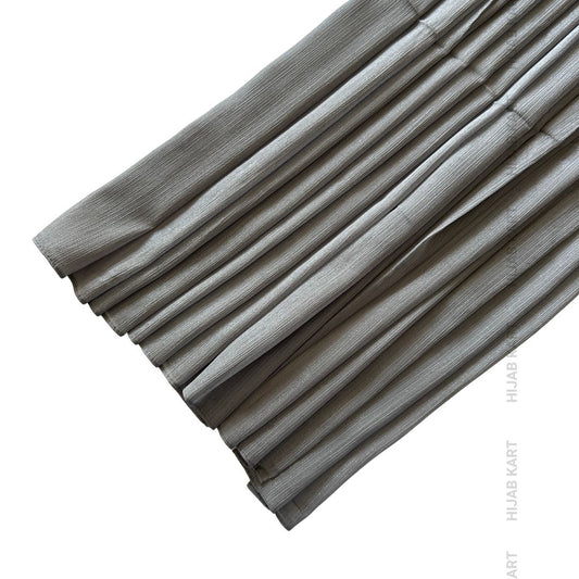Silver- Luxe Metallic Shimmer Georgette Hijab