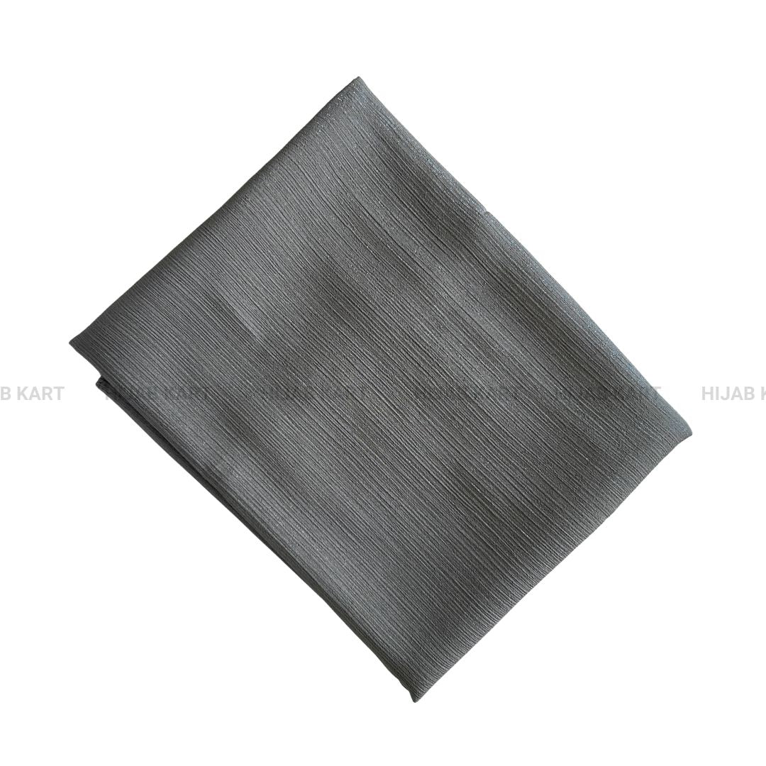 Silver- Luxe Metallic Shimmer Georgette Hijab