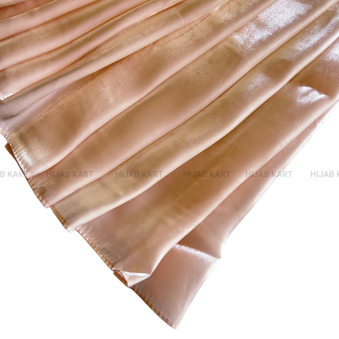 Peach- 3D Organza Hijab
