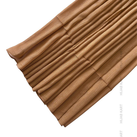 Burnt Copper- Luxe Metallic Shimmer Georgette Hijab