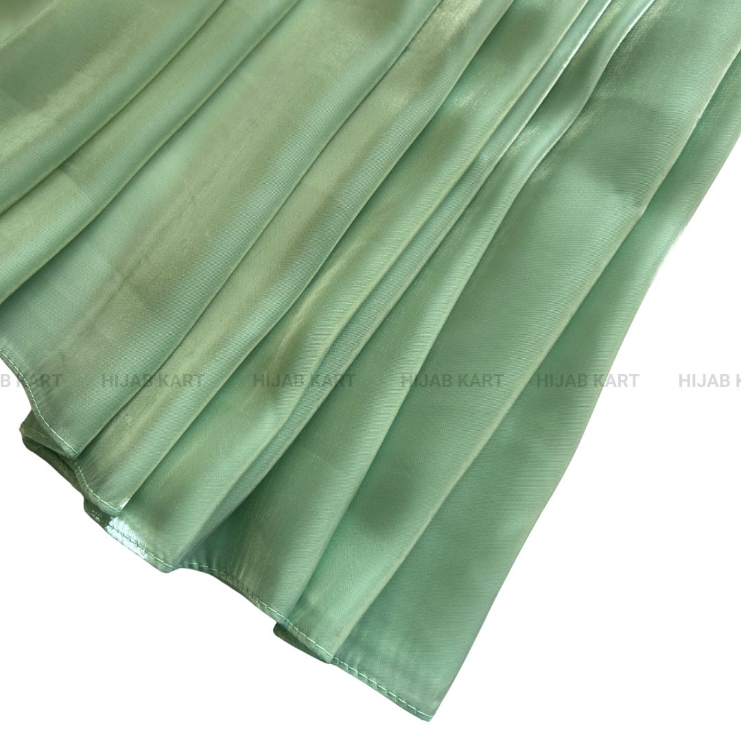 Pista Green- 3D Organza Hijab