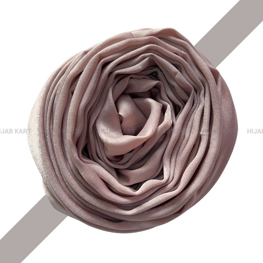 Pale Pink- Velvet Satin Hijab