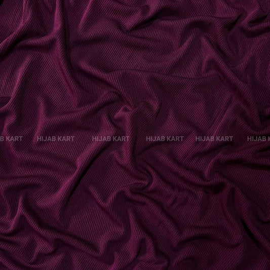 Burgundy- Premium Ribbed Jersey Hijab