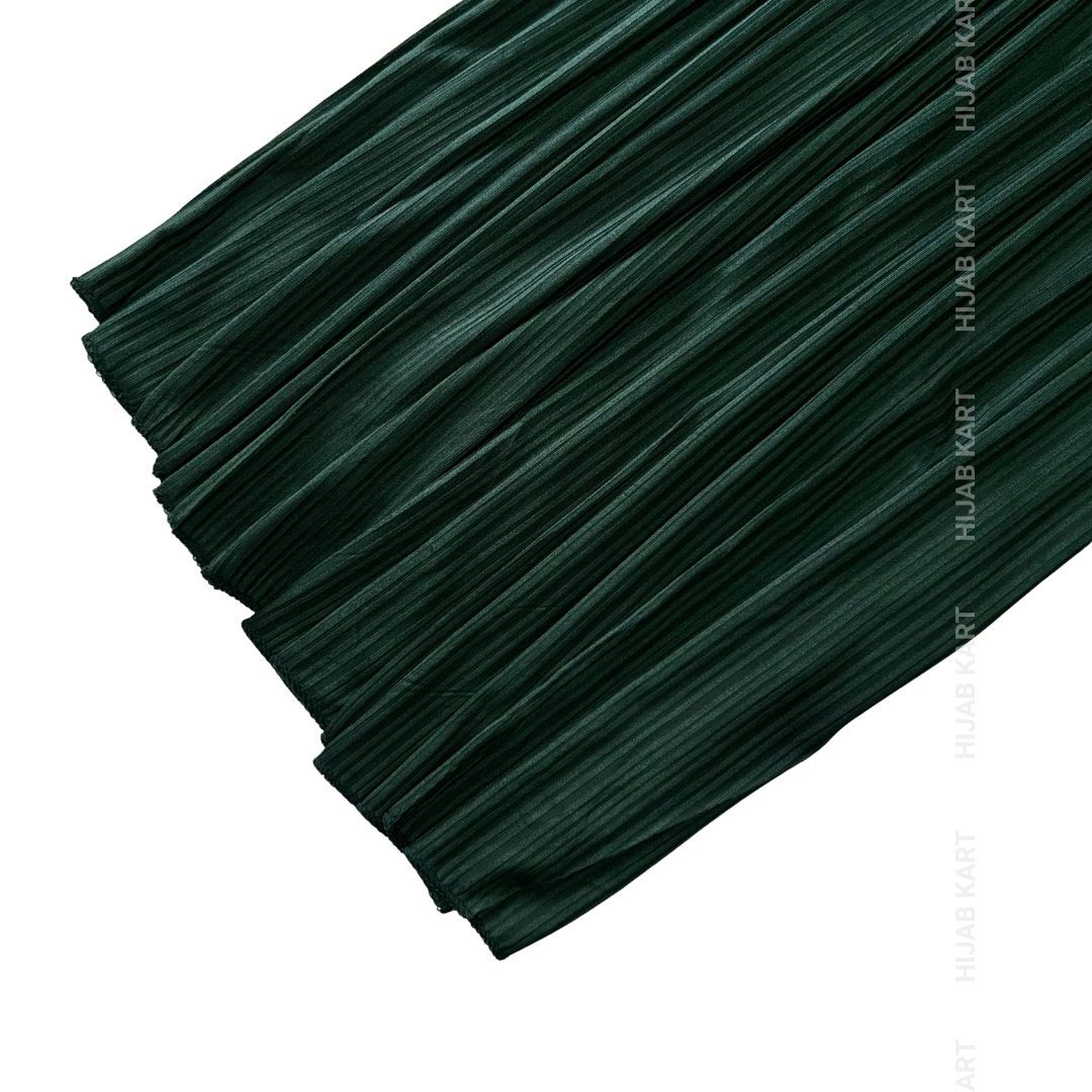 Bottle Green- Premium Ribbed Jersey Hijab