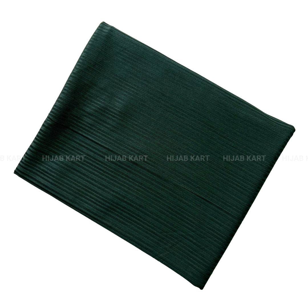 Bottle Green- Premium Ribbed Jersey Hijab