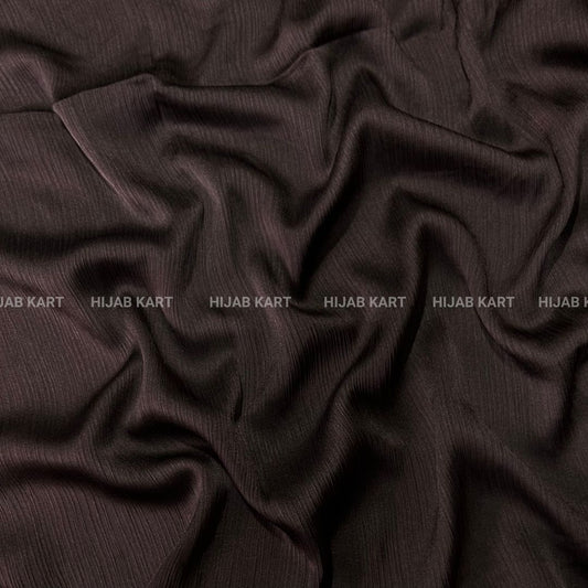 Dark Chocolate Brown Hijab | Satin Hijab