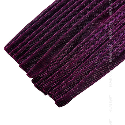 Soaked Grape- Textured Metallic Shimmer Hijab 2.0