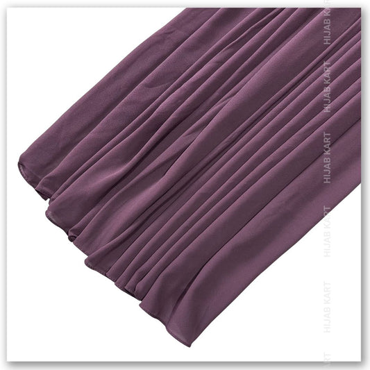 Premium Malaysian Georgette Hijab- Purple Mauve
