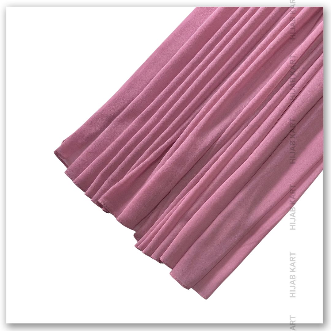 Premium Malaysian Georgette Hijab- Persian Pink