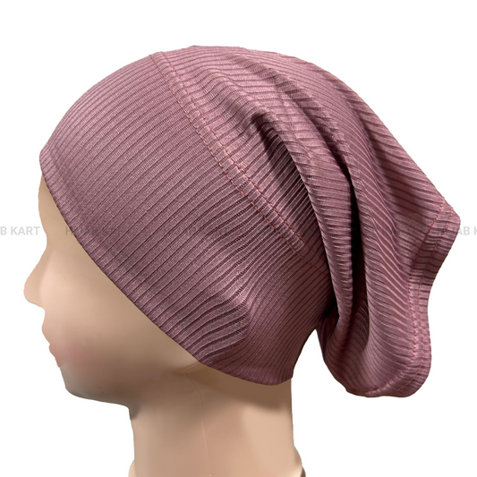 Luxe Ribbed Hijab Undercap- Pink
