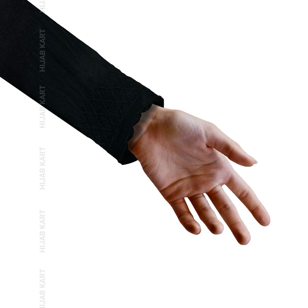 Black- Stretchable Arm Sleeves Extender
