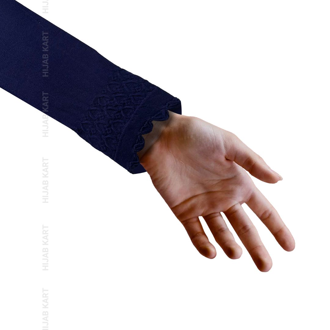 Navy Blue- Stretchable Arm Sleeves Extender