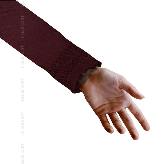 Wine - Stretchable Arm Sleeves Extender