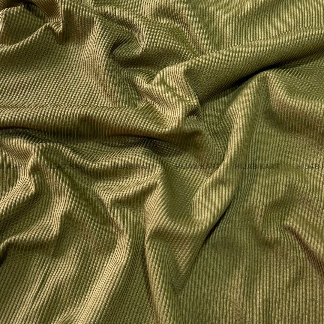 Mehendi Green - Premium Ribbed Jersey Hijab
