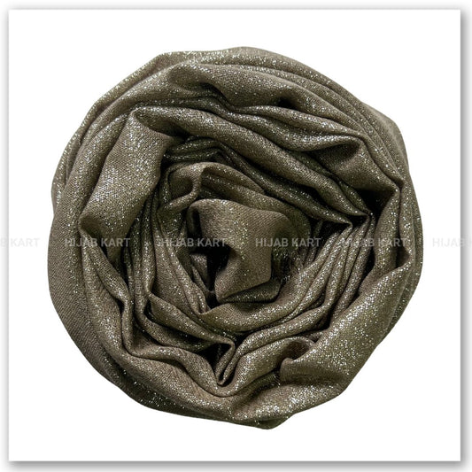 Gold Cotton Shimmer Hijab | Party & Wedding Wear Cotton Hijab | Summer Hijab